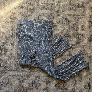 Floral Patterned Gray Women Jeans